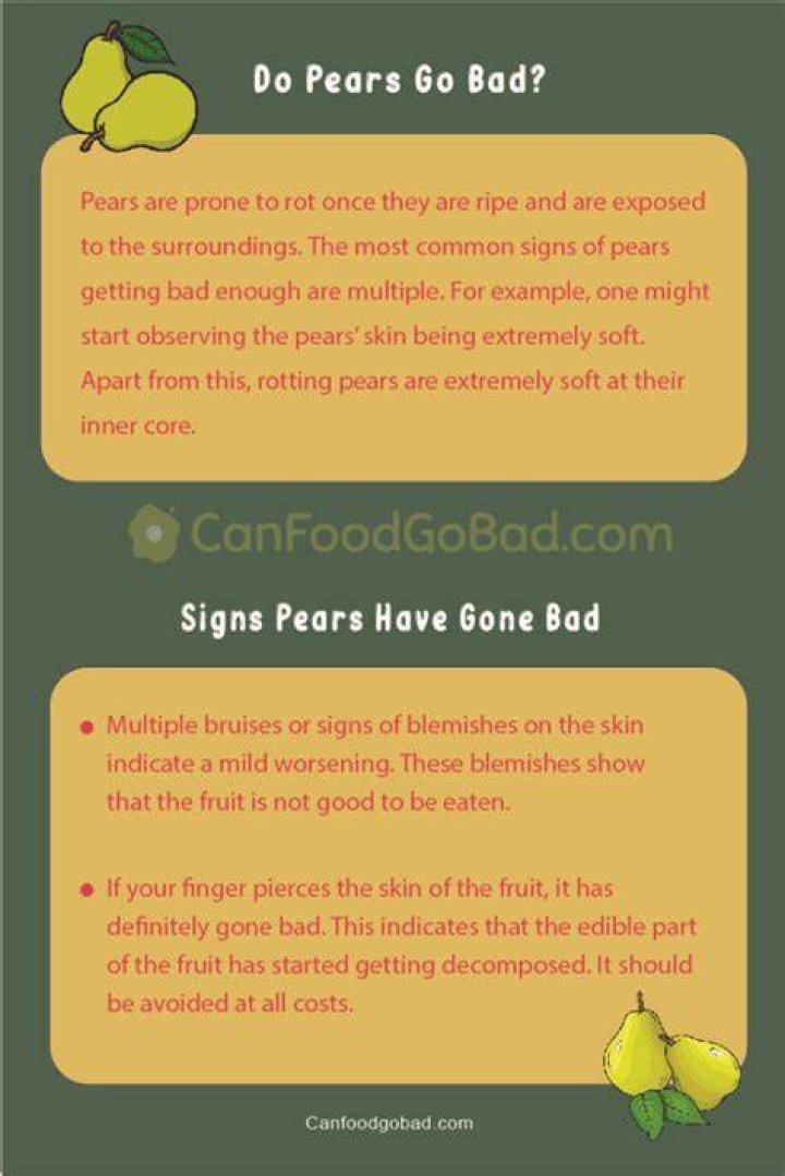 Are pears bad for you