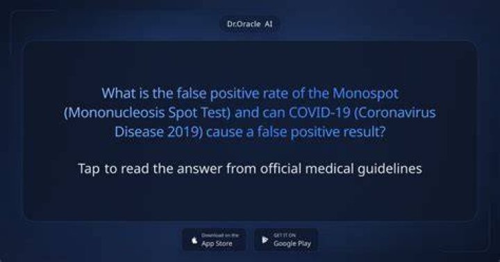 Can Monospot be wrong