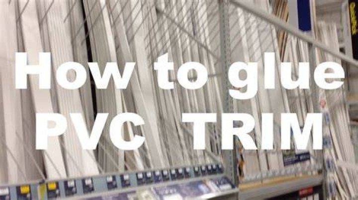 Can PVC trim be glued