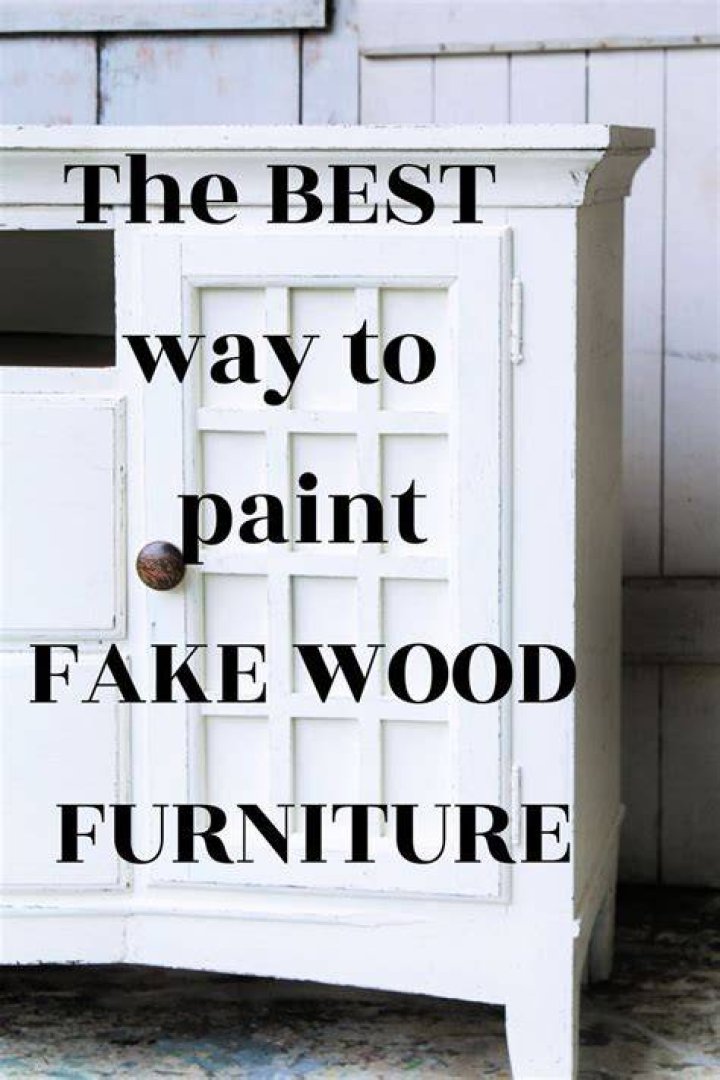 Can u paint fake wood