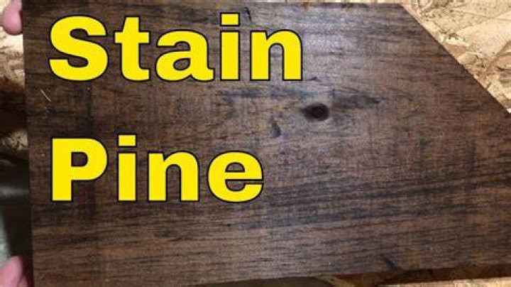 Can u stain pine wood