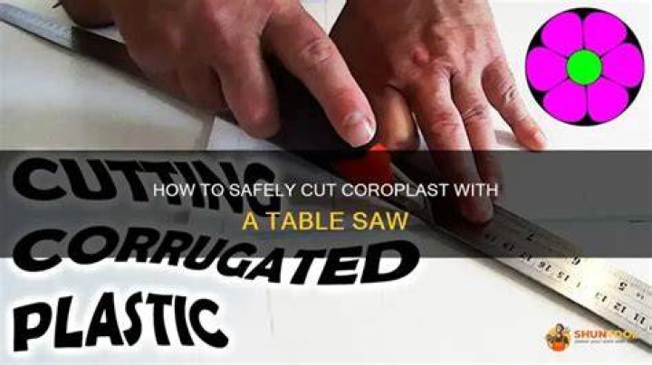Can you cut coroplast