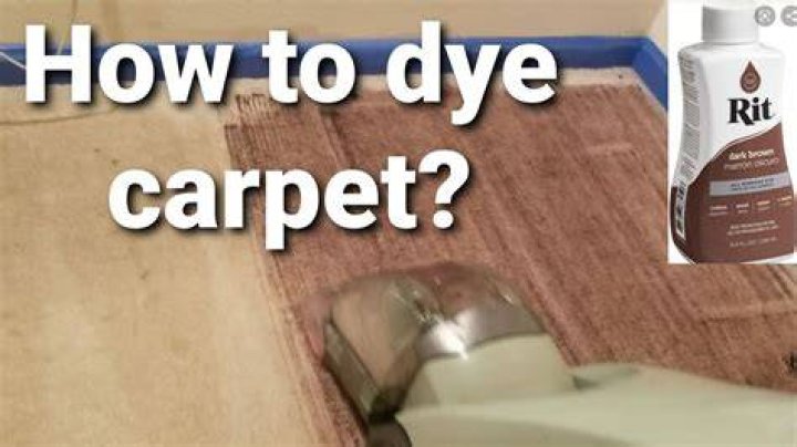 Can you dye carpet UK
