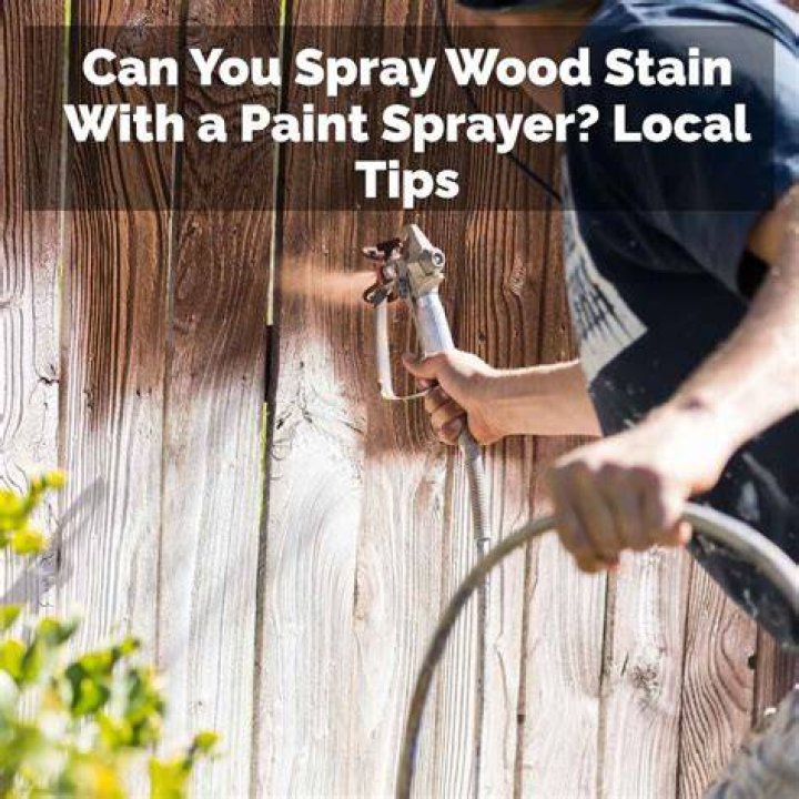 Can you spray a stain