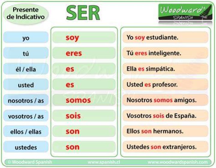 ¿Cuál es el verbo ser
