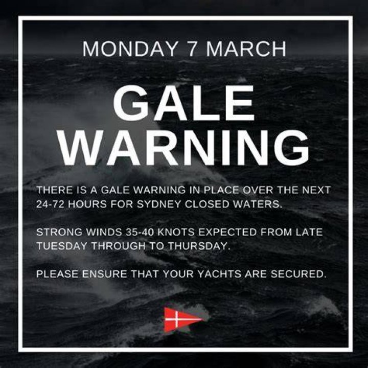 Does gale watch mean