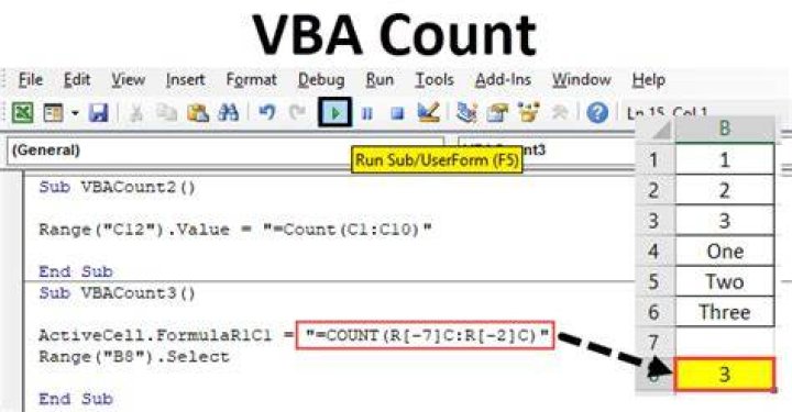 How do I count in VBA