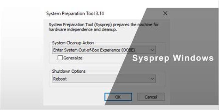 How do I run sysprep