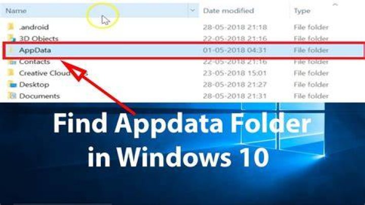 How do I view AppData
