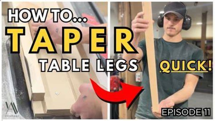 How do you taper wood