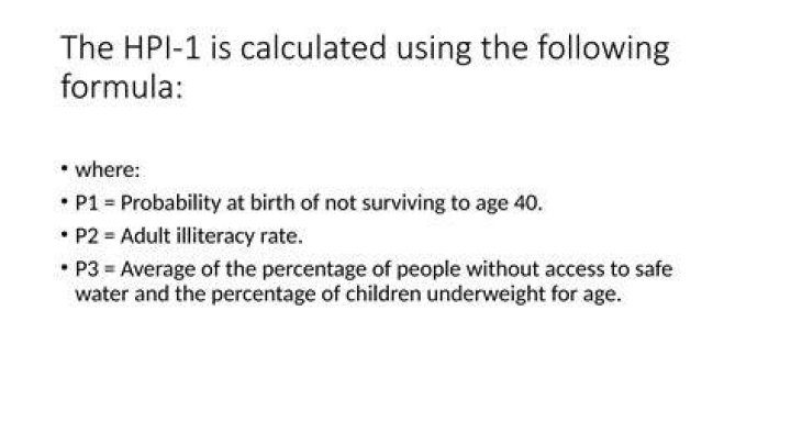 How is HPI calculated