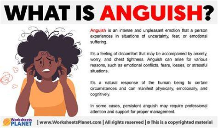 Is anguish a feeling