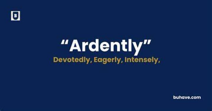 Is ardently an adverb