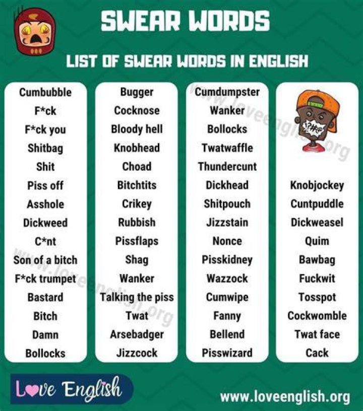 Is blast a curse word