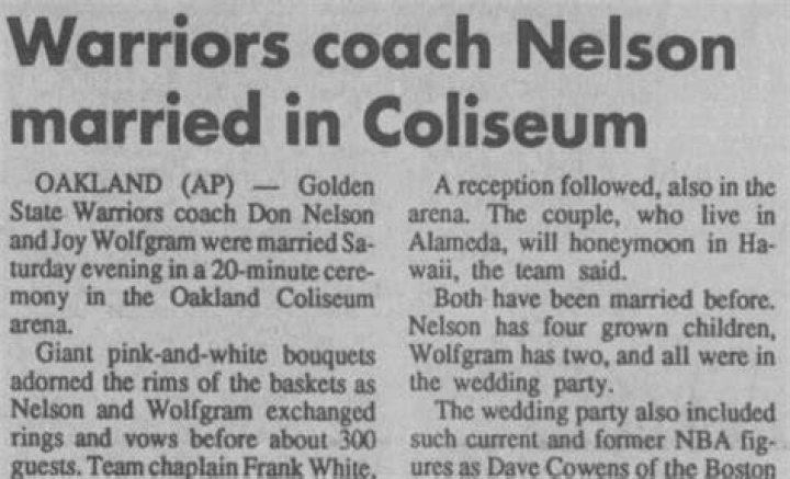 Is Don Nelson married
