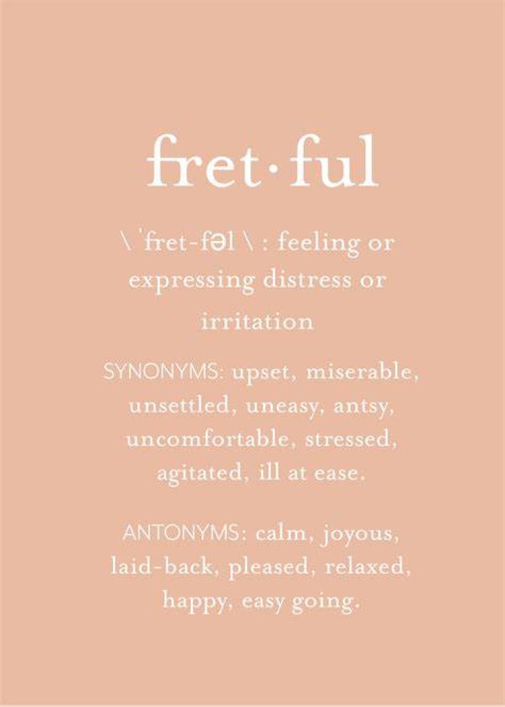 Is fretful an adverb