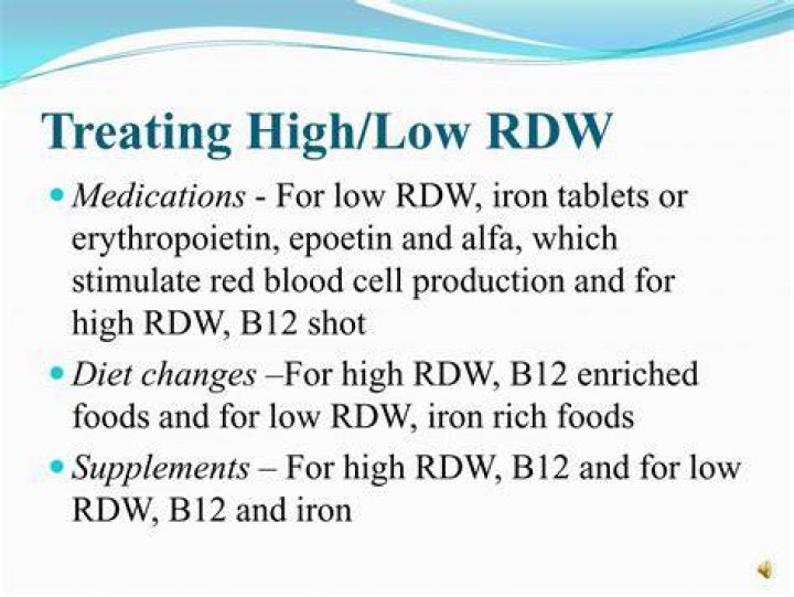 Is having low RDW bad