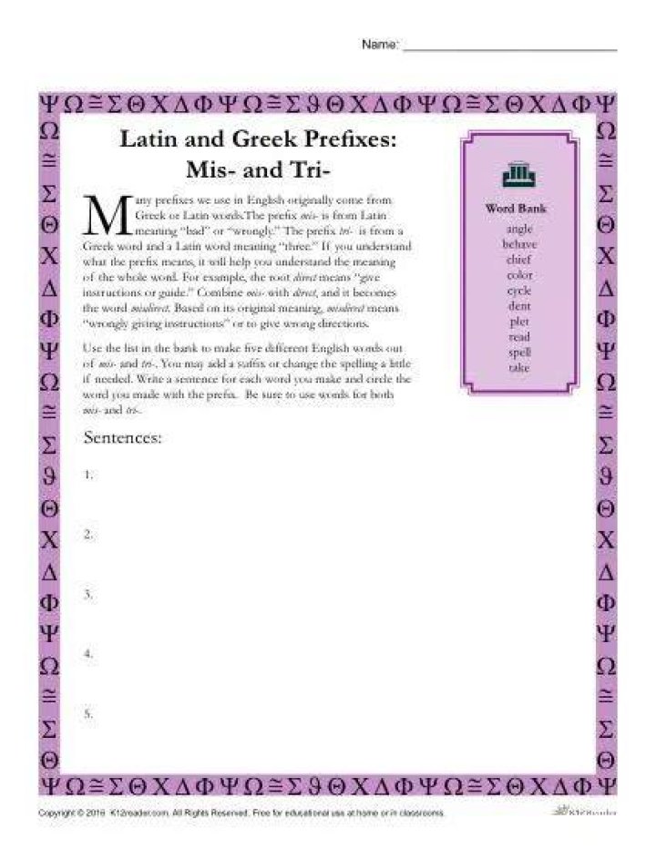 Is MIS Latin or Greek