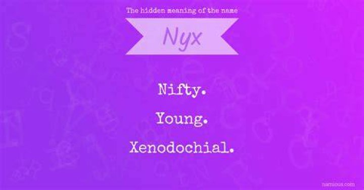 Is Nyx a Chinese name