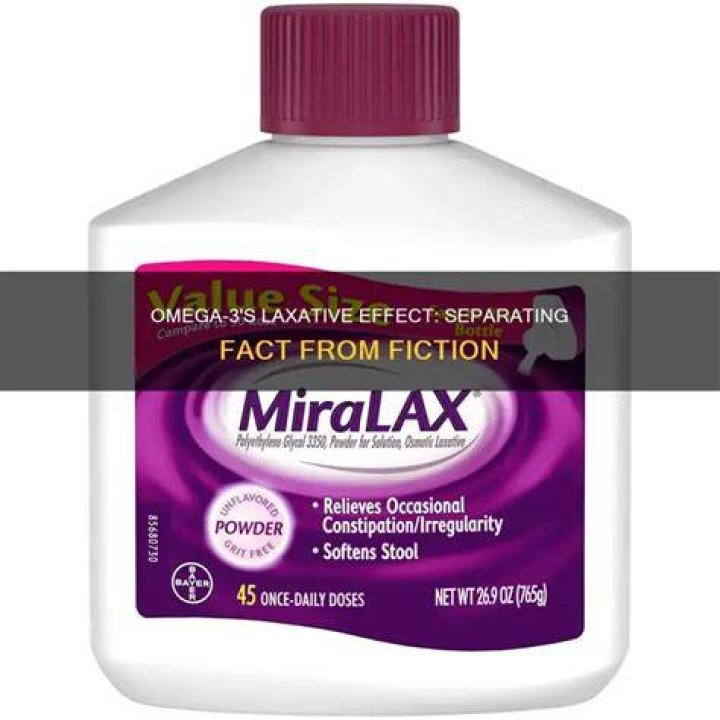 Is Omega 3 a laxative