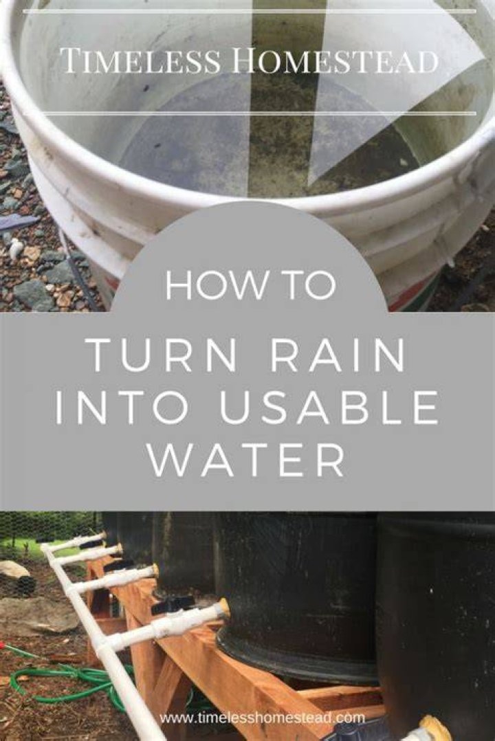 Is rain water usable