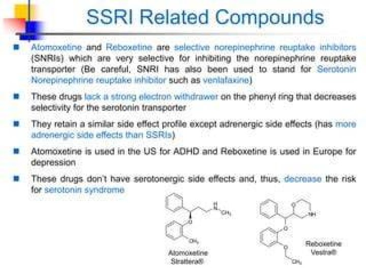 Is reboxetine an SSRI