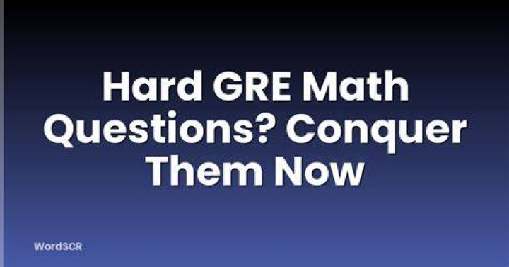 Is the math GRE hard
