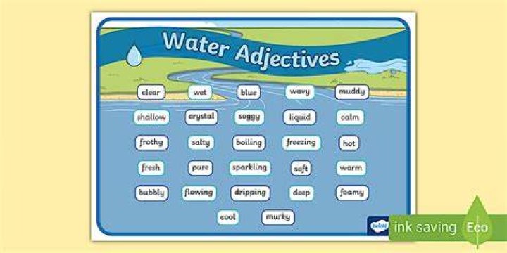 Is water an adjective