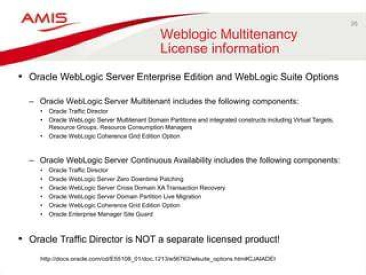 Is WebLogic licensed
