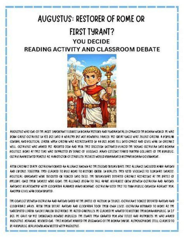 Was Augustus a tyrant