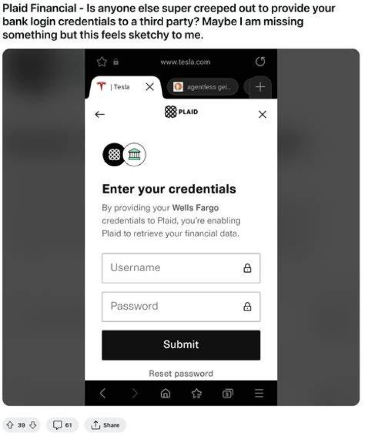 What apps uses plaid