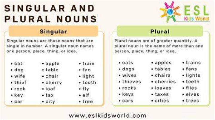 What are plural nouns