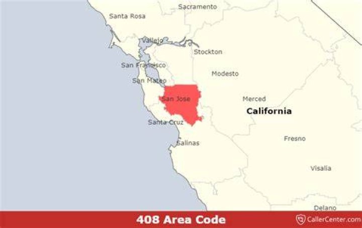 What area code is 408