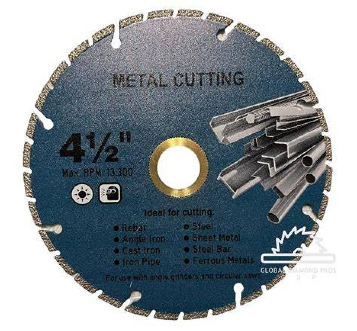 What blades cut metal