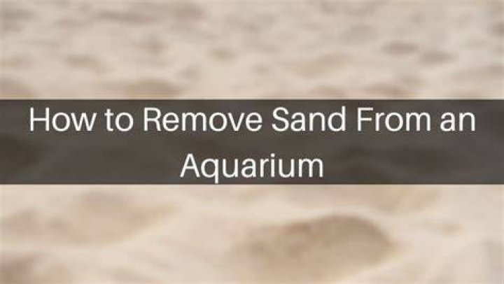 What can remove sand
