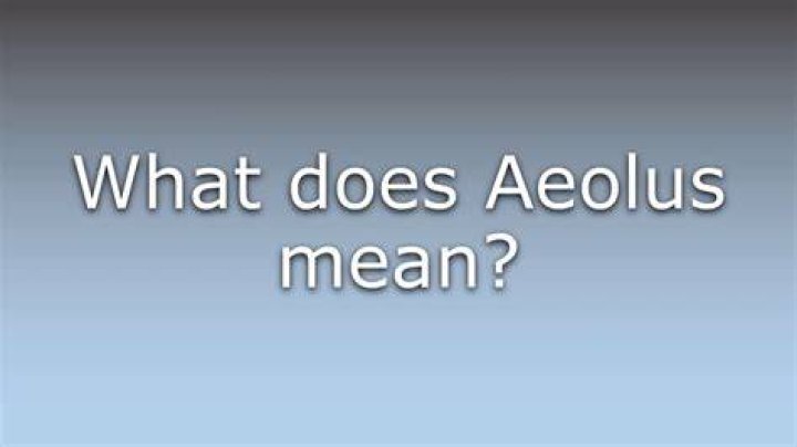 What does Aeolus mean