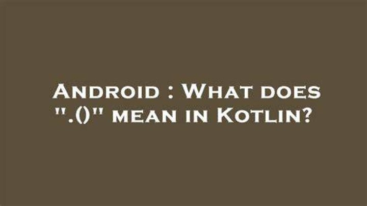 What does Kotlin mean
