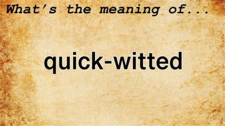 What does witted mean
