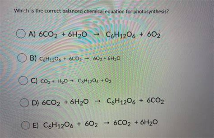 What equation is 6O2