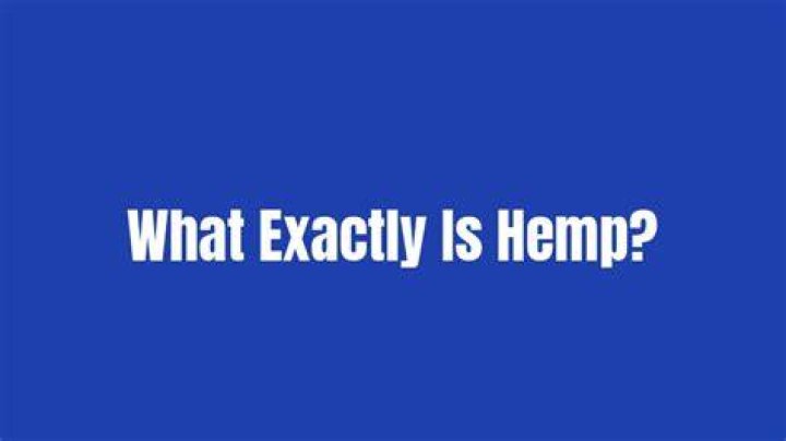 What exactly is hemp