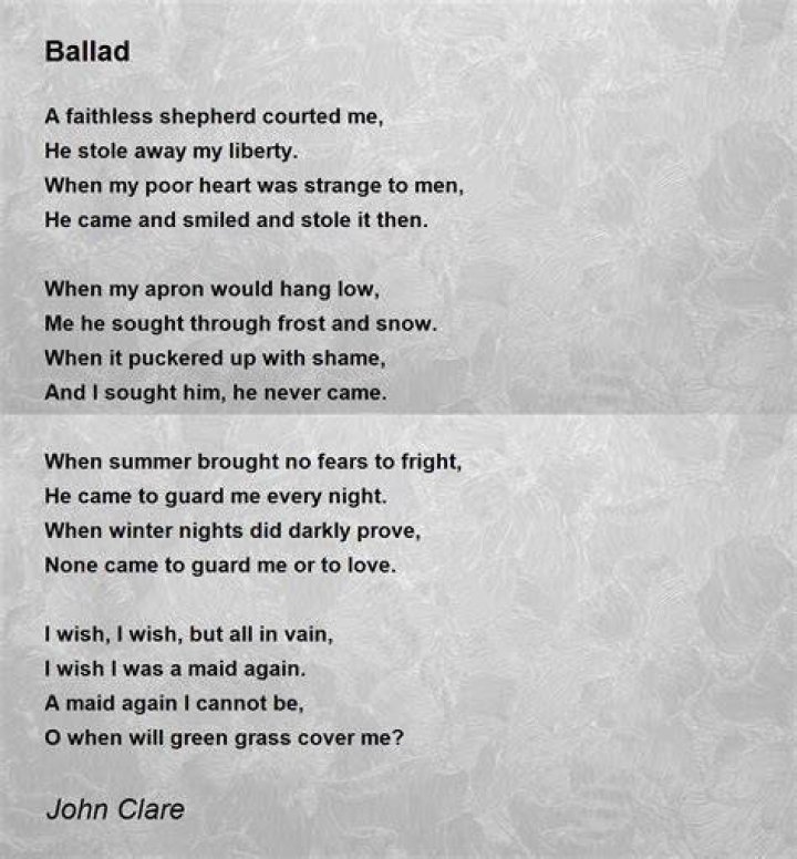 What is a ballad poem