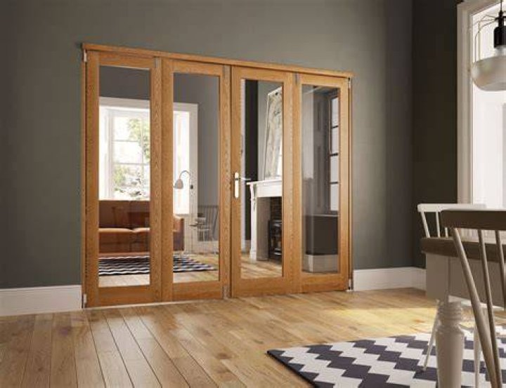 What is a glazed door