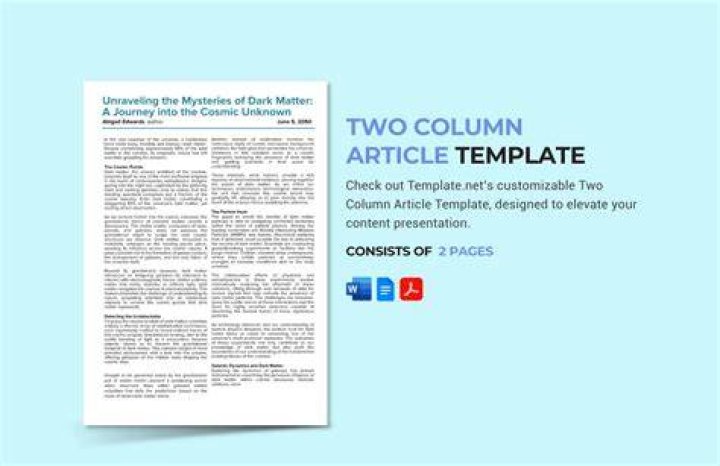 What is a two column