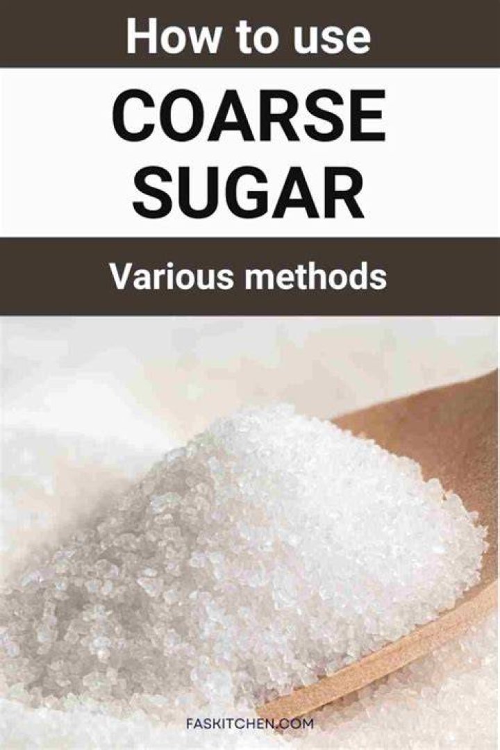 What is coarse sugar