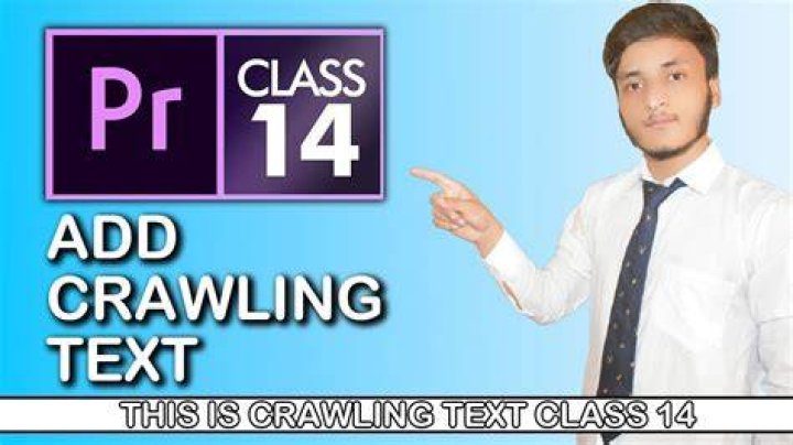 What is crawling text