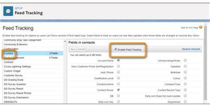 What is feed tracking