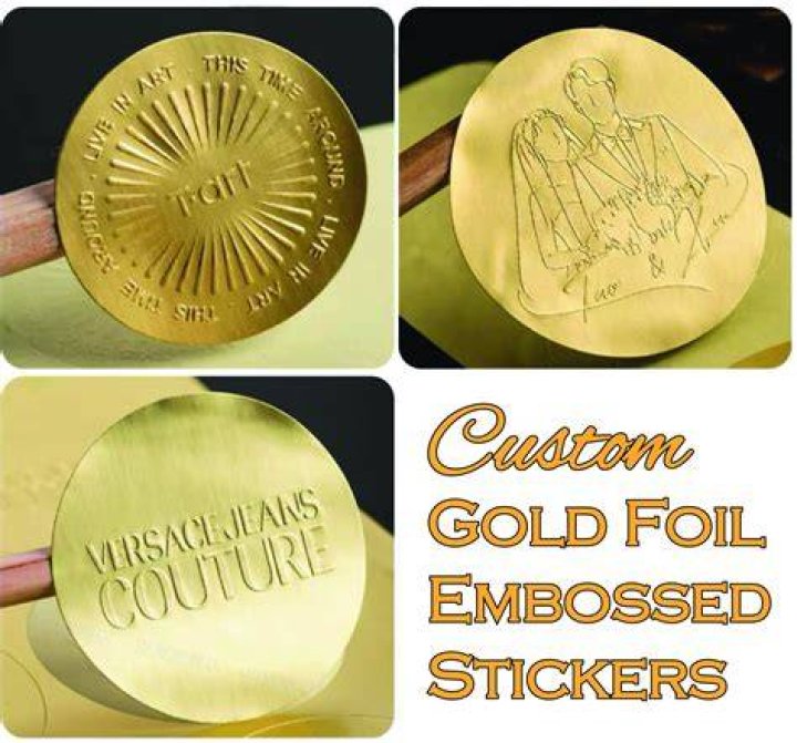 What is gold embossed