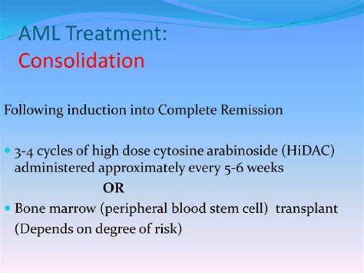What is HiDAC for AML