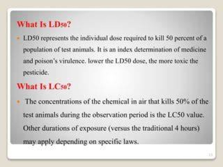 What is ld50 used for