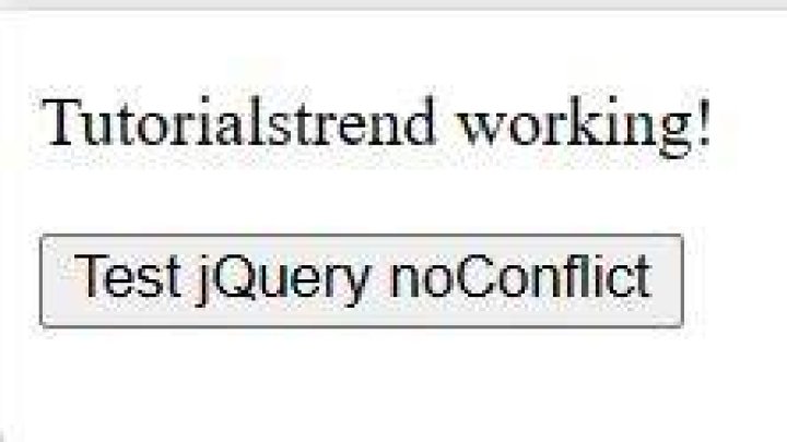 What is noConflict ()